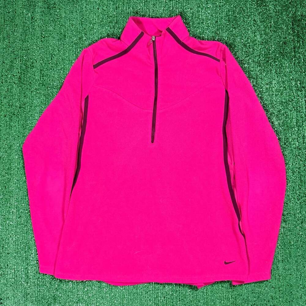 Women’s Nike Golf Tour Performance Therma-Fit 1/2 Zip Pullover Size Large Pink